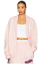 view 2 of 6 Just Fore You Harley Zip Hoodie in Pink