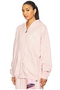 view 4 of 6 Just Fore You Harley Zip Hoodie in Pink