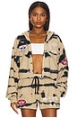 view 1 of 6 I'm The Captain Alex Zip Up Hoodie in Sand