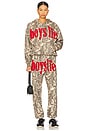 view 4 of 4 Manhunt Racer Hoodie in Camo & Red