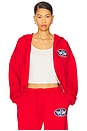 view 2 of 4 Red Flags Harley Zip Hoodie in Red