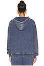 view 3 of 4 Stitch Me Up Racer Hoodie in Blue