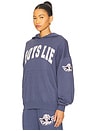 view 2 of 4 in Too Deep Racer Hoodie in Blue