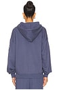 view 3 of 4 in Too Deep Racer Hoodie in Blue