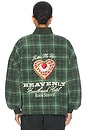 view 4 of 6 ПУЛОВЕР HEAVENLY ROOM SERVICE FLEECE A1 ALEX in Green Plaid