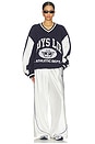 view 4 of 4 ATHLETICS HAYLEY Vネックプルオーバー in Navy Multi