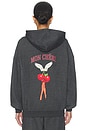 view 4 of 5 SWEAT À CAPUCHE MON CHERI RACER in Charcoal Heather