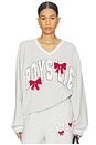 view 1 of 6 SWEAT WRAP ME IN A BOW HAYLEY in Heather Grey