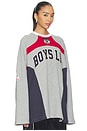view 2 of 5 Goal Digger Boyfriend V2 Longsleeve in Heather Grey