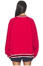 view 3 of 5 SWEAT SPORT KARA CREWNECK in Red