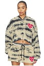 view 1 of 4 SWEAT À CAPUCHE COWBOYS LIE BRUSHED FLEECE ALEX ZIP-UP in Sand Multi