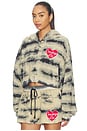 view 2 of 4 SWEAT À CAPUCHE COWBOYS LIE BRUSHED FLEECE ALEX ZIP-UP in Sand Multi