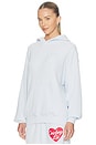 view 3 of 5 Cowboys Lie Terry Natural Racer Hoodie in Light Blue
