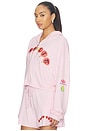 view 3 of 5 Dating Certified Alex Zip-up Hoodie in Pastel Pink