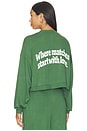 view 3 of 4 Match Point '94 Crepe Kara Crewneck Sweatshirt in Mint