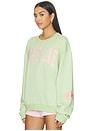 view 2 of 5 Razzle Dazzle V4 Kara Crewneck Sweatshirt in Light Green