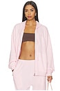 view 2 of 6 Cotton Candy Harley Zip Hoodie in Pale Pink