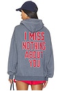 view 1 of 5 SWEAT À CAPUCHE I MISS NOTHING ABOUT YOU HARLEY ZIP-UP in Blue