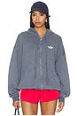view 4 of 5 SWEAT À CAPUCHE I MISS NOTHING ABOUT YOU HARLEY ZIP-UP in Blue