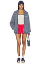 view 6 of 5 SWEAT À CAPUCHE I MISS NOTHING ABOUT YOU HARLEY ZIP-UP in Blue