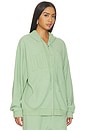 view 5 of 6 Olive You Harley Zip Hoodie in Sage Green