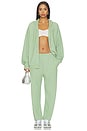 view 6 of 6 Olive You Harley Zip Hoodie in Sage Green