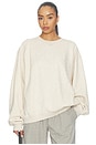 view 1 of 5 SWEAT ALL-STAR DISTRESSED KARA CREWNECK in Oatmeal Heather