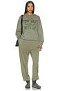 view 5 of 4 Old School Racer Hoodie in Green