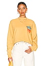 view 1 of 5 Ask Me If I Care Crewneck in Mustard