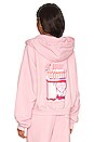 view 4 of 6 No Smoke Without Fire Hoodie in Baby Pink