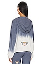 view 3 of 4 SWEAT À CAPUCHE HEAVENLY LOVE in Navy Dip Dye