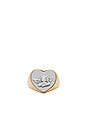 view 1 of 3 Logo Ring in Silver & Gold