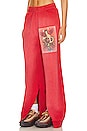 view 2 of 5 Your Creation Interlock Pants in Red