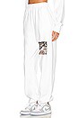 view 3 of 5 Stupid Cupid Sweatpants in White