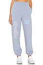 view 1 of 6 Word Vomit Sweatpants in Blue Grey