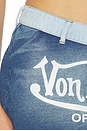 view 6 of 6 X Von Dutch Mini Skirt in Blue