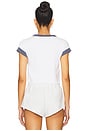view 4 of 5 Tennis Courts Rugby Cropped Polo in White