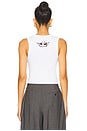 view 3 of 4 Red Flags Randy Tank Top in White