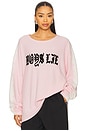 view 1 of 5 High Class Private School Bf Tee in Pink