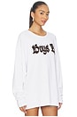 view 2 of 4 Rocker Thermal Bf Longsleeve Tee in White