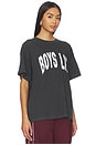 view 2 of 4 Majoring in Moving On Slub Boyfriend Tee in Dark Heather Grey