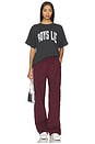view 4 of 4 Majoring in Moving On Slub Boyfriend Tee in Dark Heather Grey