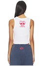 view 3 of 4 X Loverboy Flirty Shirley Randy Tank Top in White