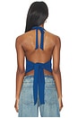view 3 of 5 TOP HALTER SPORTING BLUES in Dark Blue