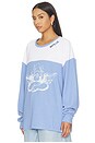 view 2 of 5 Varsity Blues Thermal Long Sleeve Top in Blue