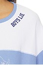 view 6 of 5 Varsity Blues Thermal Long Sleeve Top in Blue