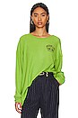 view 2 of 6 Love Bites V2 Thermal Boyfriend Tee in Green