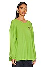 view 3 of 6 Love Bites V2 Thermal Boyfriend Tee in Green