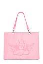 view 1 of 4 Terrycloth Tote Bag in Pinky