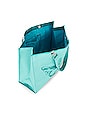 view 4 of 4 Velour Tote Bag in Turquoise